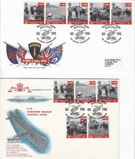 1994 D-Day 2 First Day Covers With Bletchley Park Handstamp