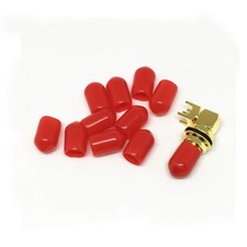 500X Plastic Valve Covers Dust Cap Red For SMA Female Jack RF Connector Adapter