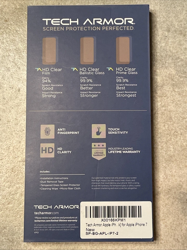 Tech Armor Ballistic Glass Screen Protector iPhone 6/6s/7/8 - Image 2 of 3