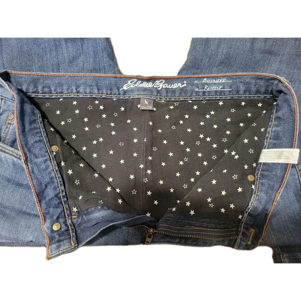 Eddie Bauer Pants Womens Flannel Lined T10 32x34 Boyfriend Relaxed Fit - Image 3 of 4