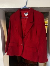VTG 90s Pendleton Womens 12 100 Wool Jacket Red USA
