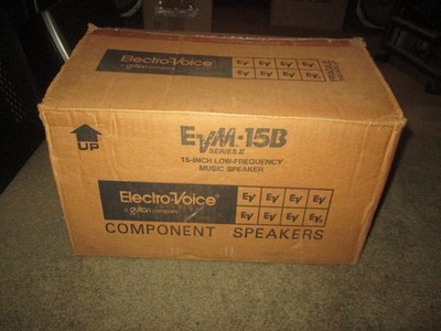 Rare Electro Voice EV EVM-15B Series II 15'' 8 Ohm  Woofer  NOS Unused