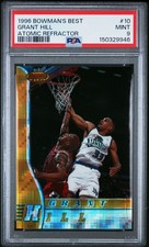 1996 BOWMAN'S BEST ATOMIC REFRACTOR #10 GRANT HILL PSA 9