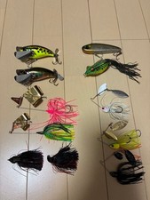 Jackall Pompadour x2 O.S.P HighPitcher x2 Daiwa D Frog Spinnerbait Lure Lot