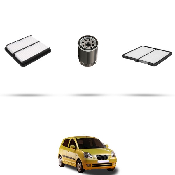 Hoffcar Wartungskit - 3 Filter FüR Kia Picanto I (Sa) 1.1 LPG 48KW Ab 2009-image