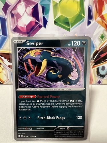 Seviper 062/094 Uncommon Regular - Pokemon TCG Phantasmal Flames - NM