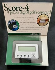 Score-4 4-osobowa cyfrowa karta wyników golfowa klips do paska / torby