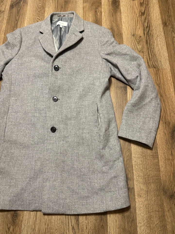 Reiss Jacket, Women's Size Large, Gray, Button Up Blazer Long Length Coat - Image 4 of 4
