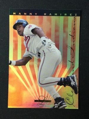 1995 Leaf Limited #23 Manny Ramirez Cleveland Indians Gold