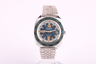 Glashutte Spezimatic Automatic Cal 75 Mens Watch Working 37mm World Time Bezel