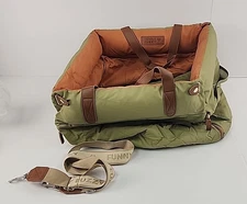 NEW Funny Fuzzy Waterproof Elevated & Thickened Dog Car Single Seat Bed brow/gre