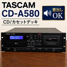 TASCAM CD-A580 CD Cassette Deck USB Recorder Player Tested Preowned Japan