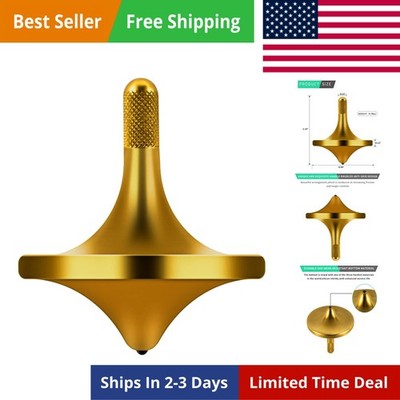 Stainless Steel Spinning Top,  Exquisite Perfect Balance Well Made Metal Desk...