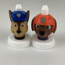 Good 2 Grow Juice Bottle Topper Lot Paw Patrol Zuma Chase Police Collectible