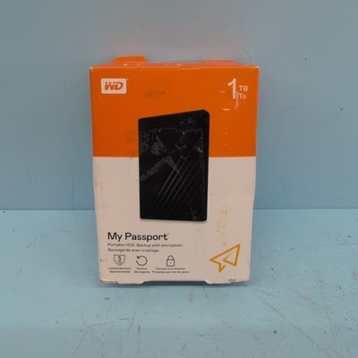 WD 1TB My Passport Portable External Hard Drive Black WDBYVG0010BBK-WESN