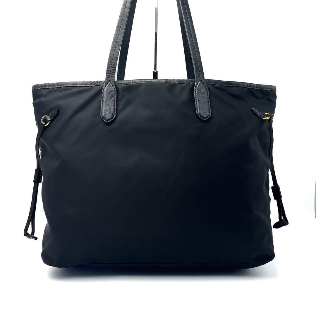 PRADA 黒ナイロントート PRADA Nylon Tote Bag Auth Black Medium Women Italy 114921 | eBay