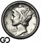 1927-D Mercury Dime *Key Date* AU++ Better Date Denver Issue