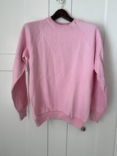 Vintage Fruit Of The Loom Pink Sweatshirt Made In USA L