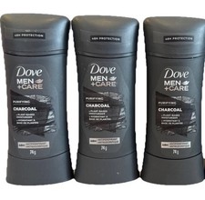 3 X DOVE MEN  CARE Purifying Charcoal Antiperspirant Deodorant Solid 74g