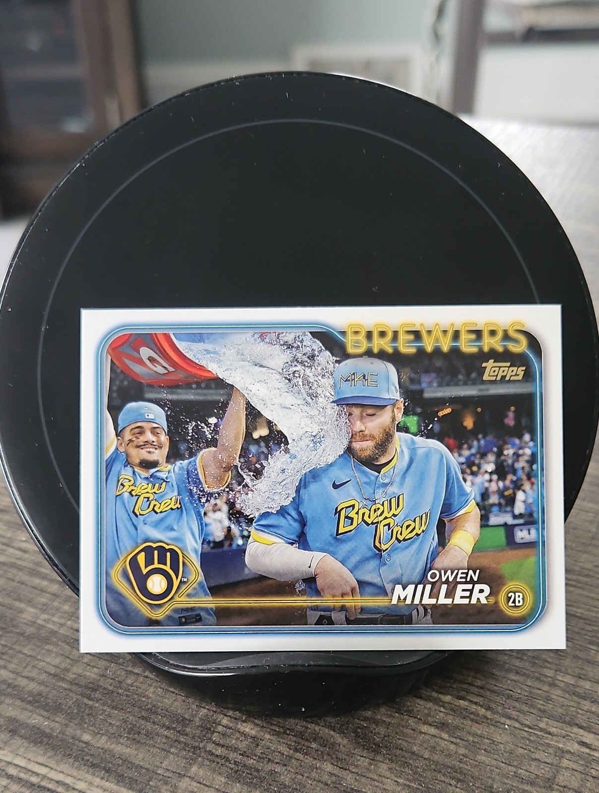 2024 Topps Series 2 - Owen Miller #537 Golden Mirror Image Variation