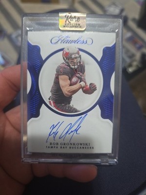 2020 PANINI FLAWLESS UPDATE SIG #FSRGR - ROB GRONKOWSKI AUTO Blue /3/3
