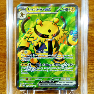 Pokemon Destined Rivals Electivire EX 212/182 AGS Gem-MT 10 Holo