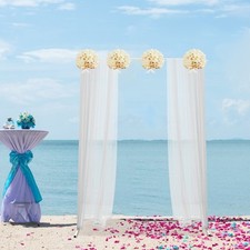 1.5 2m Wedding Backdrop Stand White, Blue Frame for Ceremony Decorations