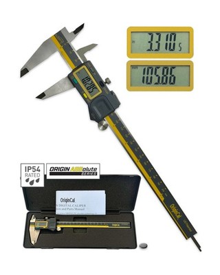 iGAGING Absolute Origin 0-8'' Digital Caliper, IP54 Stainless Steel, SPC/USB O...