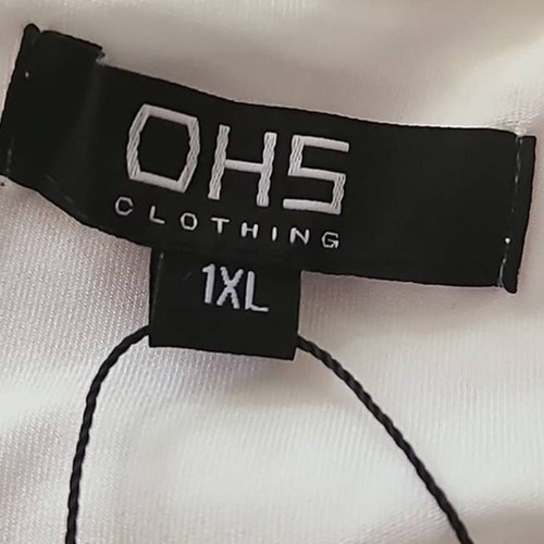 OHS Clothing Chemisier Crop Top Femme Grande Taille avec Manches Flowy Bell - Taille 1X - Photo 2/6