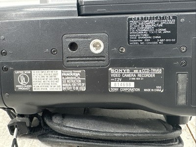 hy0825　SONY VideoHi8 CCD-TRV86 ① sony-ccd-trv68-handycam-hi8-