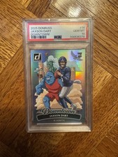 2025 Panini Donruss Jaxson Dart Downtown! SP RC Rookie #14 Giants PSA 10