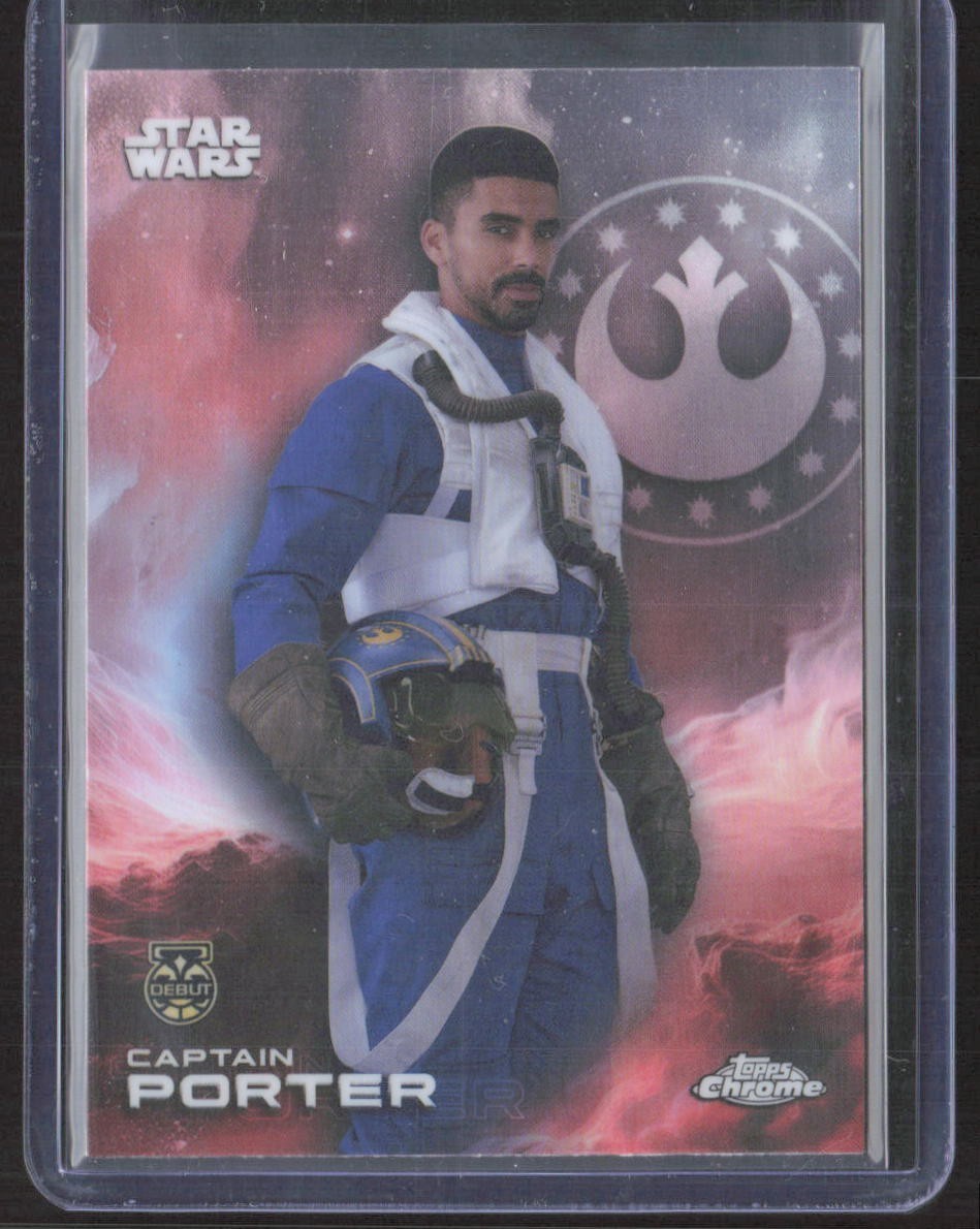 2025 Topps Chrome Star Wars CAPTAIN PORTER #20 Debut Ahsoka STRS