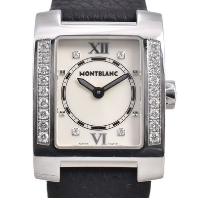 with paper MONTBLANC Profile 7047 Diamond Bezel Quartz Ladies Watch C#147021