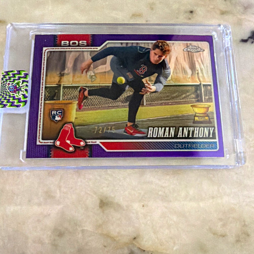 Topps 2026 Topps Chrome Logoman Roman Anthony Red Sox Rookie Card #225 72/75
