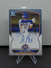 Alex Ramirez Auto! 2023 Bowman Chrome Prospect  Auto #CPA-AR New York Mets