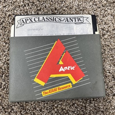 Atari 800 Computer Dandy Game Floppy Disk Tested
