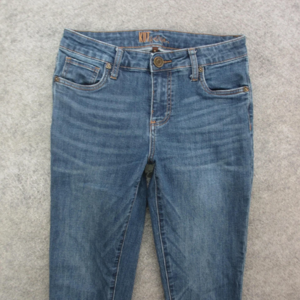 KUT from the Kloth Jeans Womens 0 Skinny Stretch Mid Rise Denim Five Pocket - Image 2 of 4