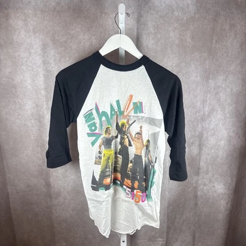 GRAIL Van Halen 5150 Tour Raglan Band Tee Concert U 1980s vintage concert t-shirt, vintage, size M, single stitch, B+ condition