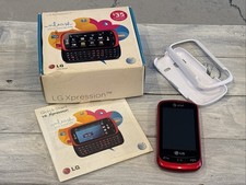 LG Xpression C395 Red AT T Slide Keyboard Phone Vintage w/ Box