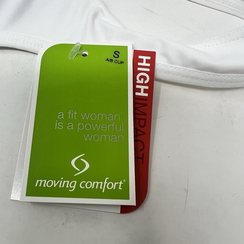Moving Comfort Vixen High impact sports bra in white size S Small A/B cup NWT - Picture 5 of 8