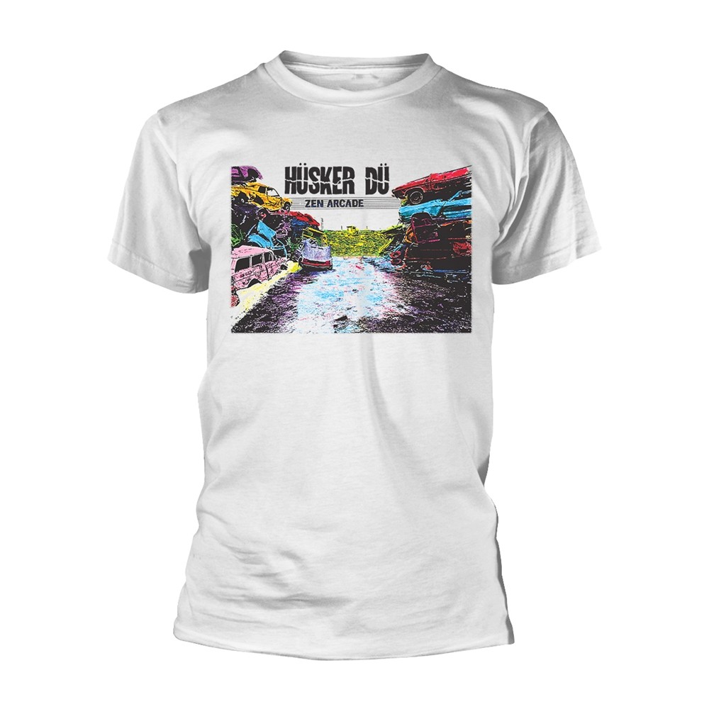 БЕЛАЯ футболка HUSKER DU - ZEN ARCADE (WHITE) маленького размера