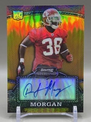 2008 Bowman Sterling DaJuan Morgan Gold Rookie Auto /1050 - Kansas City Chiefs