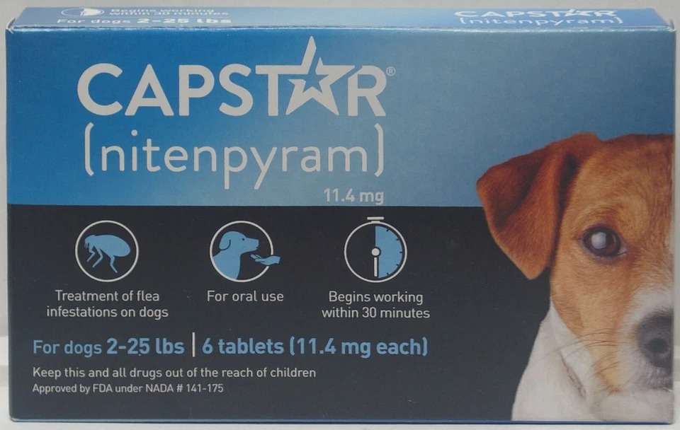 CAPSTAR Oral Treatment for Small Dogs (2-25 lbs) 6 Doses Exp Date 01/2026+ - Image 3 of 4