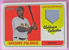 2018 Topps Heritage Baseball Clubhouse Collection CCR-GP Polanco Pirates MrMt+