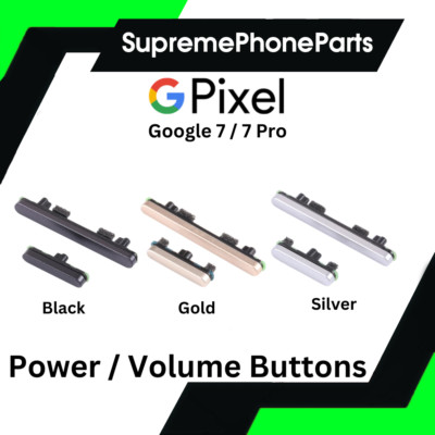 Google Pixel 7 / 7 Pro Ersatz Seite Power Volume Up Down Tasten Key