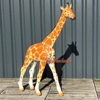Giraffe Figur Statue Skulptur Deko Garten Gartenfigur Deko Afrika Steppe Tier Gr