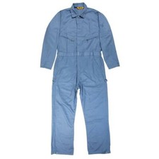 BERNE DELUXE COVERALLS SIZE 46 REG. POSTMAN BLUE 100 COTTON -
