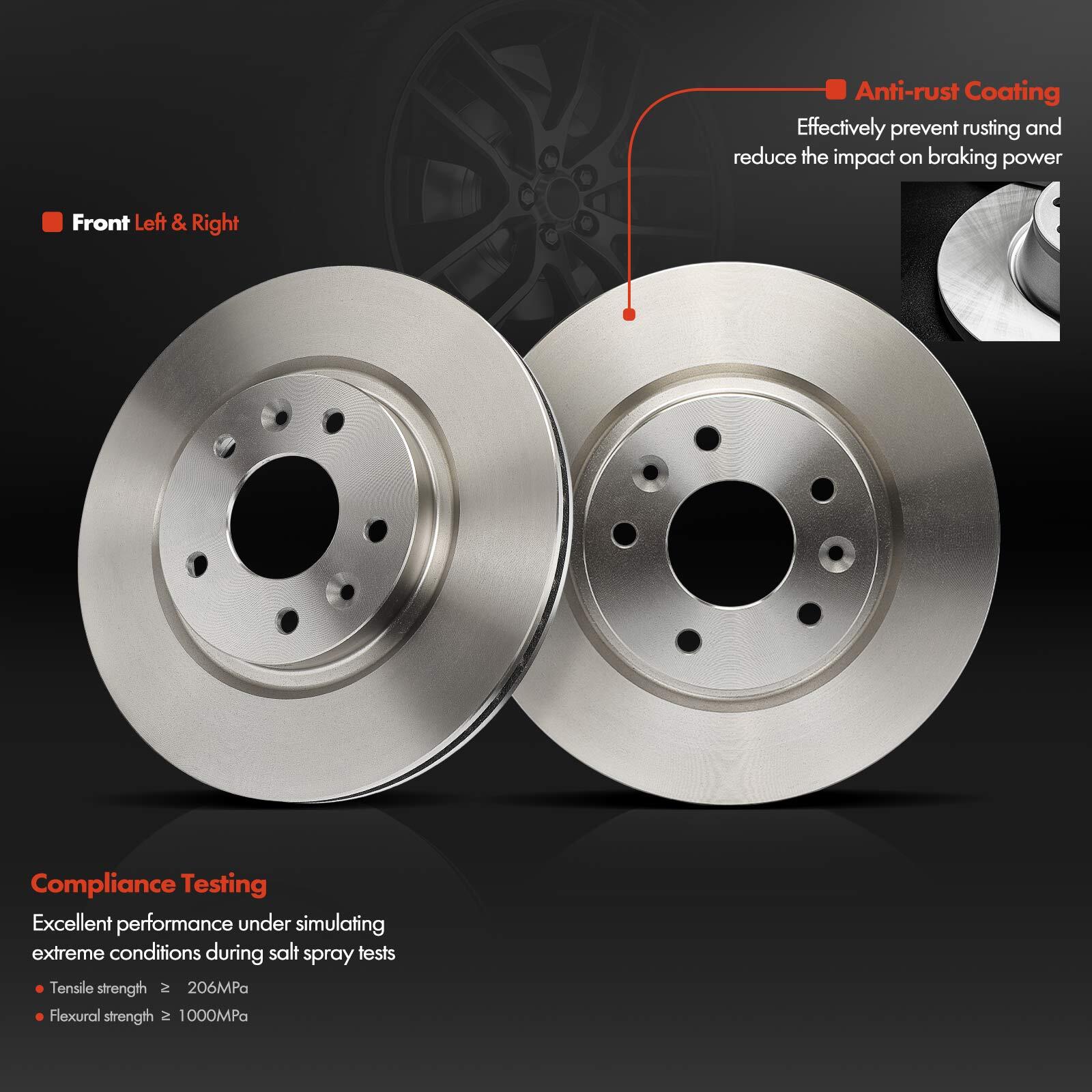 Brake Discs & Brake Pads Front 296mm for Nissan Qashqai II J11 14On