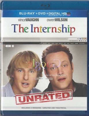 The Internship Unrated Blu-ray Movie Vince Vaughn Owen Wilson Rose Byrne