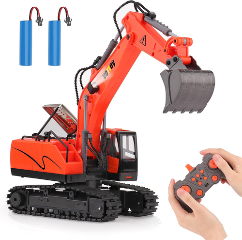 Remote Control Excavator Toys for Boys - Kids Best Birthday Gifts Age 3-5 4-7 8